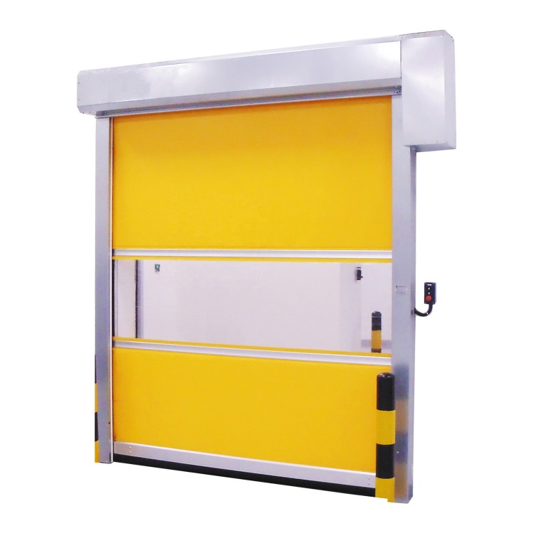 Automatic Rapid Fast Industrial Moving Flexible Roll Up Plastic Shutter PVC High Speed Door