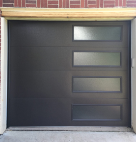 Low Price Residential Automatic Black Steel  Sectional Garage Door