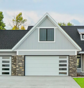 High-quality 8x7 garage doors panels with pedestrian door