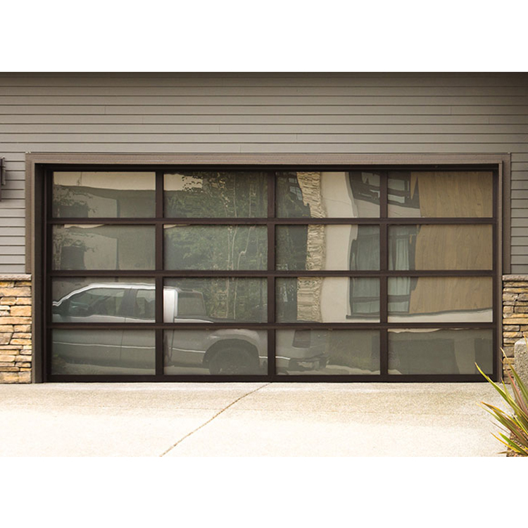 Modern Aluminum Glass Garage Door