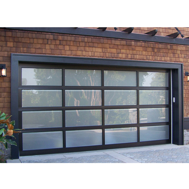 Modern Aluminum Glass Garage Door