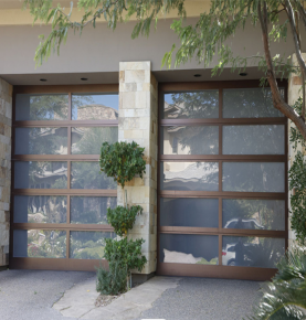 Commercial aluminum garage doors