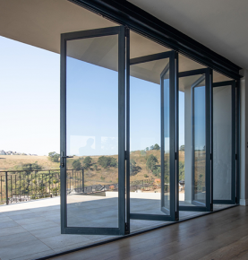 Aluminium Bi-Folding Doors With 4 Sash