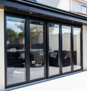 Aluminum folding door