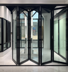 Milgard bi-fold glass doors