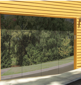 50mm Aluminum Frameless Glass Garage Door 