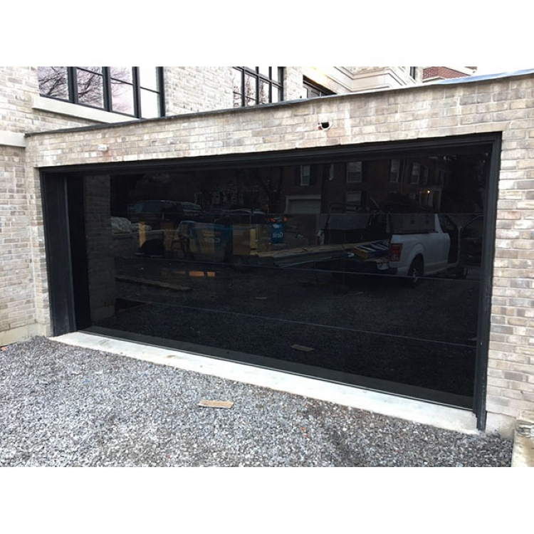 Sectional Insulated Mirror Glass Garage Door Exterior with Opener Motor