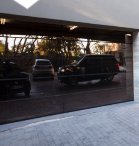 Sectional Insulated Mirror Glass Garage Door Exterior with Opener Motor