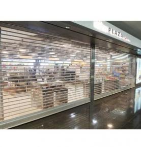 Automatic crystal polycarbonate transparent roller shutter door