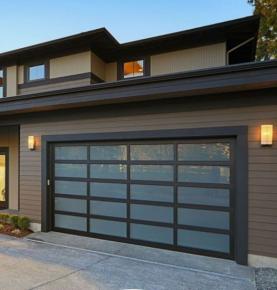 Manufacturing Full View Aluminum and Glass Garage Doors