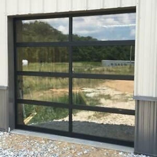 Full View Aluminum Glass Garage Doors Made From China Manufacturer