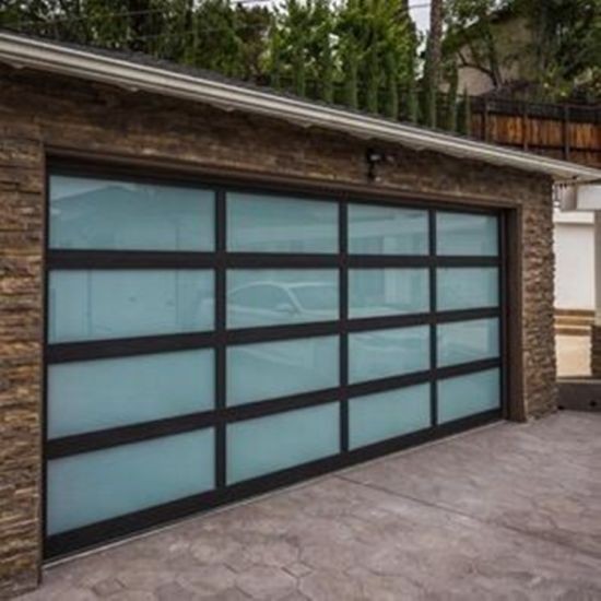 Modern Glass and Aluminum Full View Garage Doors