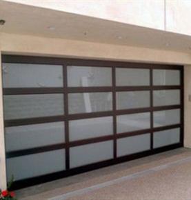 CHI 3297 R Insulated Full View Aluminium Glass Garage Door