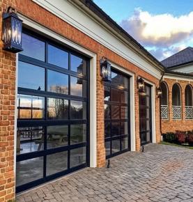 Gravity Aluminum Full View Tinted Glass Garage Door