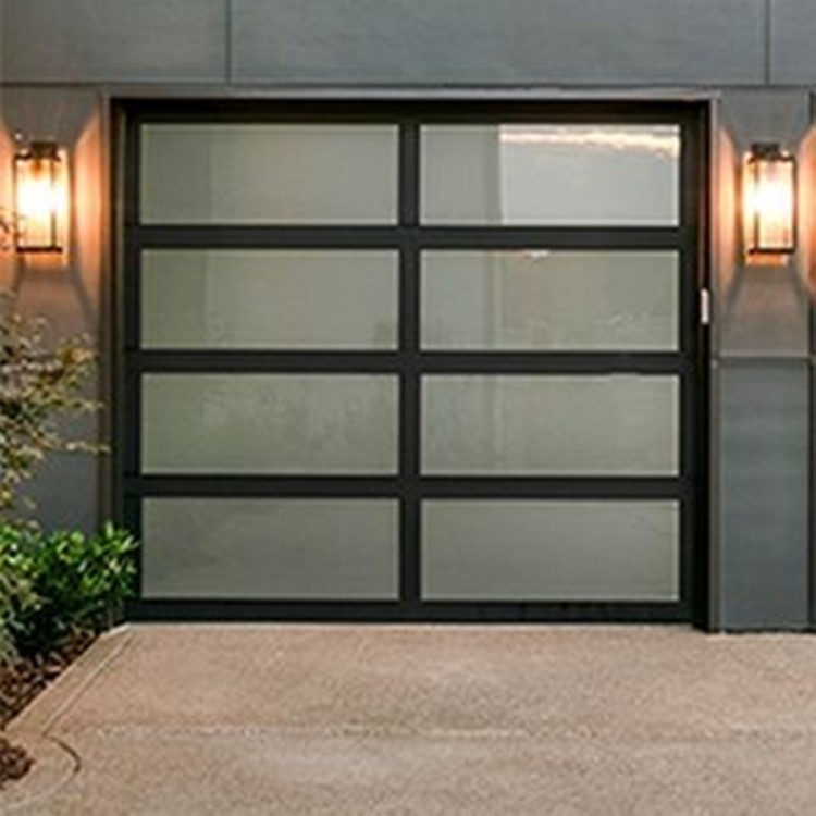 9X7 Aluminum Full View Door Modern Glass Garage Doors