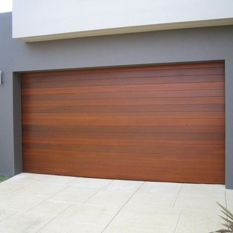 Modern Style Solid Wooden Garage Doors Made In China