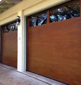 Modern Style Solid Wooden Garage Doors Made In China