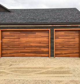 Modern Design Hardwood Gararge Doors 
