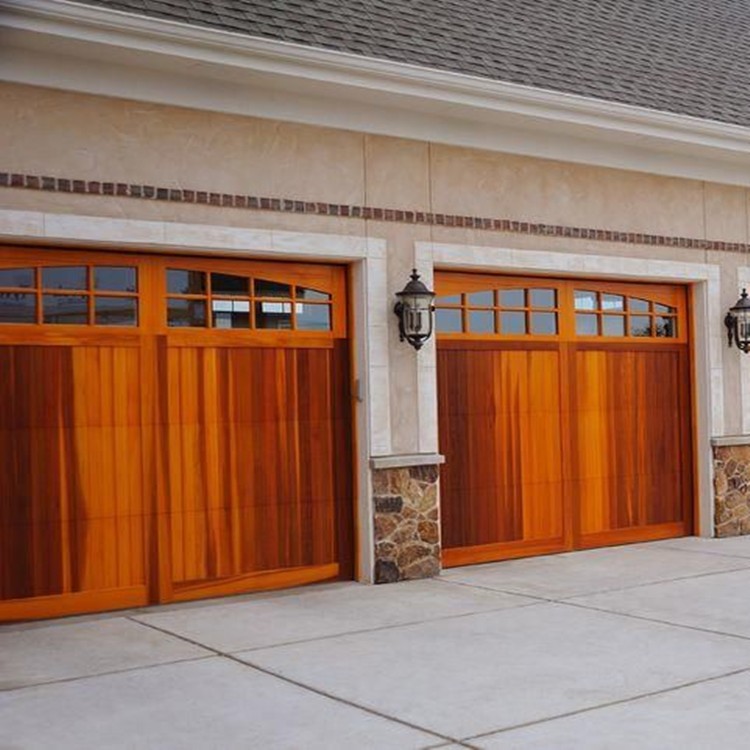 Timber Solid Oak Garage Doors See Through Glass