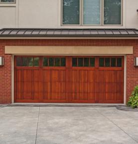 Timber Solid Oak Garage Doors See Through Glass