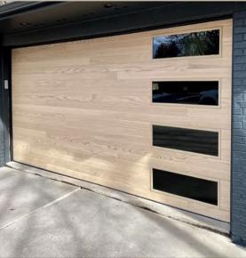 Natural Wood Garage Door With Factory Wholesale Price