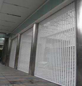 Perforated Aluminum Rolling Shutter Door