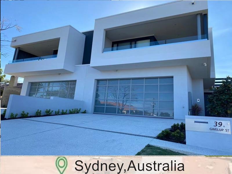 Aluminum Full View Glass Garage Door,Sydney,Australia