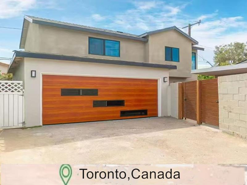 Wood Grain Color Steel Insullation Garage Door