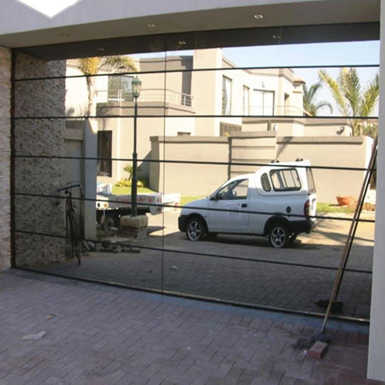 frameless mirror glass garage door 9