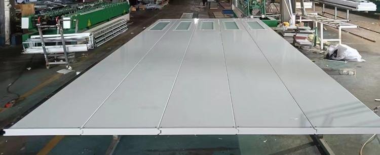 flush steel garage door with side windows 19