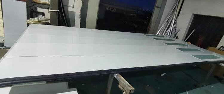 flush steel garage door with side windows 20