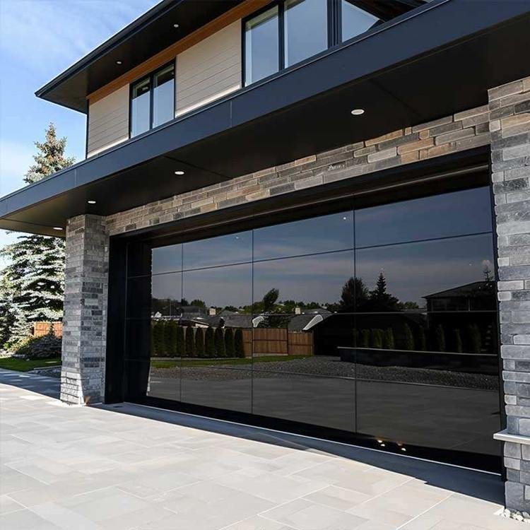 Modern Design Glass Garage Doors Suitable for Private Villas  4